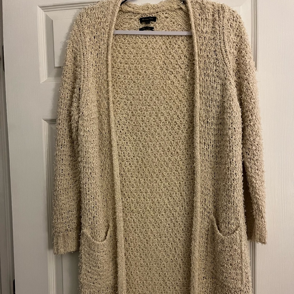 Massimo Dutti Knee/ankle length heavy knit cardigan